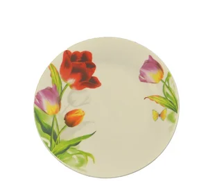 КОРАЛЛ Тарелка десертная 19см Тюльпаны 8813 R