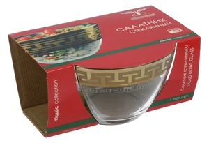 ГУСЬ ХРУСТАЛЬНЫЙ Набор салатников Греческий узор (EAV03-1322)