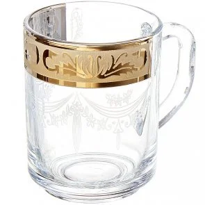 ГУСЬ ХРУСТАЛЬНЫЙ Набор кружек (2шт.) 220 мл. Русский узор (EAV49-5029)