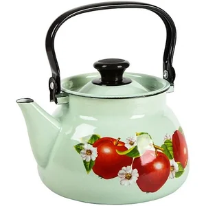 КМК Эмалированный чайник 3,0л. 42115 123/6 салатовый