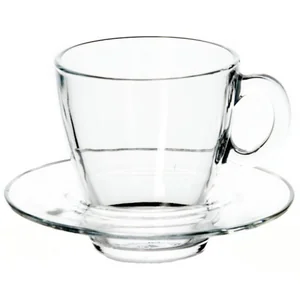 PASABAHCE Набор чашек с блюдцем (6шт.) 215 мл.AQUA (95040 ВТ)