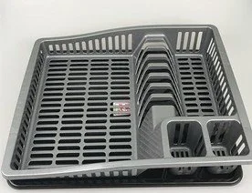 DD STYLE Сушилка для посуды Степ 07107 черно-серый