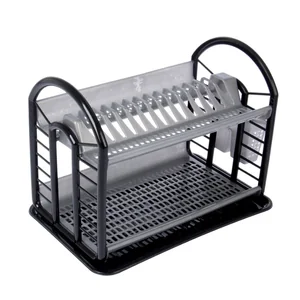DD STYLE Сушилка для посуды Антик 07202 черный/серебро