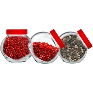 PASABAHCE Набор емкостей для сыпучих продуктов 3 пр.BELLA 80386