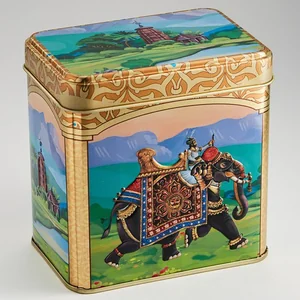 DELTA Банка жестяная 0,6 л. Индийский слон 2 П67*98h98v060-01572