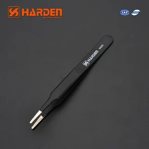 HARDEN Пинцет профессиональный скругленный 120мм 660211