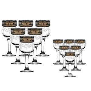 ГУСЬ ХРУСТАЛЬНЫЙ Набор 12пр. Русский узор GE09-163/164/S/J/12