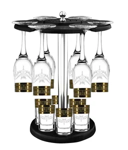 ГУСЬ ХРУСТАЛЬНЫЙ Набор 13пр. Русский узор GE09-160/837-BS/S