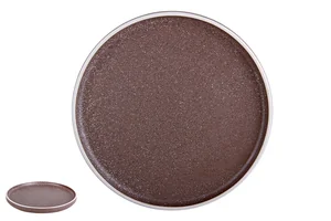 КОРАЛЛ Тарелка обеденная 21см. Terra ST2377 brown