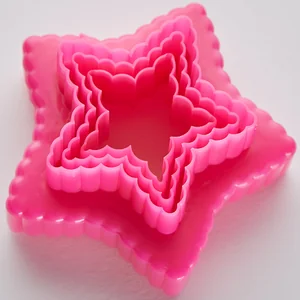 WEBBER Набор двусторонних пластиковых форм для печенья Звездочки 3 размера BE-4309P/3