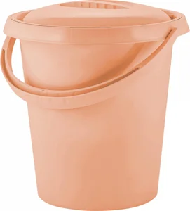 Ведро AMPARI с крышкой 12л PT9063ПК-5 персиковая карамель
