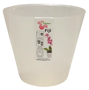Горшок для цветов  Фиджи Орхид InGreen London Orchid D 160 мм/1,6 л белый перламутровый
