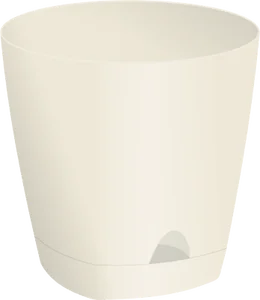 Горшок для цветов AMSTERDAM D 140 с прикорневым поливом 1,35 л ING6199СЛ сливочный