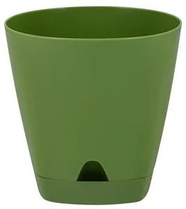 Горшок для цветов AMSTERDAM D110mm / 0,65l с прикорневым поливом ING6198ОЛ оливковый