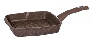 МЕЧТА Сковорода-гриль гранит brown 25х25см. 65806