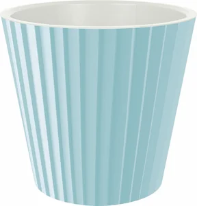 Горшок для цветов InGreen Sand 190 мм 3,3 л c дренажной вставкой небесный