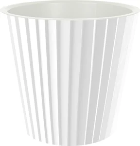 Горшок для цветов InGreen Sand 280 мм 10,5 л c дренажной вставкой белый