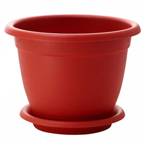 Горшок для цветов Борнео 240 мм 4,4 л с подставкой №5 ING42024FТР терракотовый