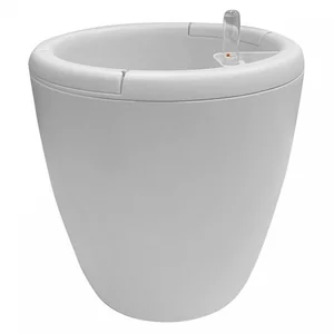 Горшок с автополивом InGreen Munchen 160 мм 2 л с внутренней вставкой 1,6 л круглый IG622011048 белый