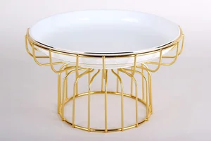 КОРАЛЛ Блюдо на металлической подставке 20.3 см Снежная королева LTBH-P1420-ATJ