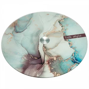 ALPENKOK Блюдо 32 см вращающееся для сервировки AK-9516 Мрамор