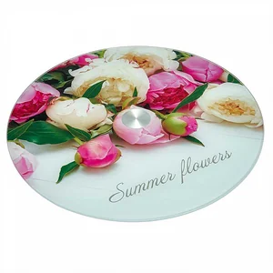 ALPENKOK Блюдо 32 см вращающееся для сервировки AK-9524 Букет пионов