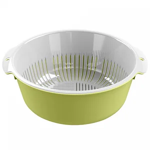 DELTA Миска-дуршлаг Bergamo круглая (салатовый) 221118320/04