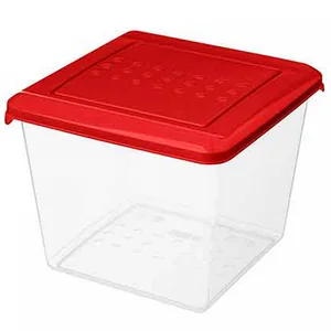 DELTA Контейнер для продуктов Asti квадратный 1 л (красный) 221100406/03