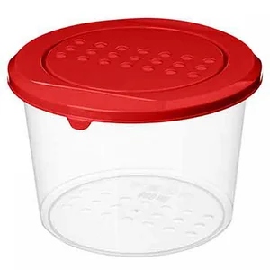 DELTA Контейнер для продуктов Asti круглый 0,8 л (красный) 221100606/03