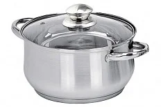 DELTA Кастрюля нерж Greta 6,0л GS02603