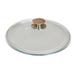 Крышка из боросиликатного стекла 200мм с металлической ручкой Gi 200