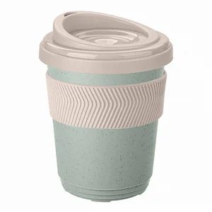 Термостакан с противоскользящим кольцом 300 мл зеленый флэк