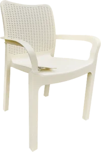 Стул пластиковый Rattan 506х580х833 мм сливочный
