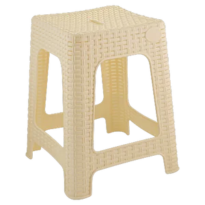 Табурет квадратный Rattan 363х363х448 мм сливочный