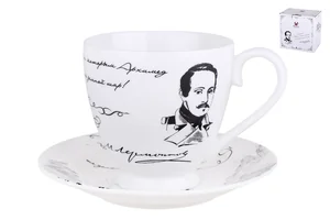 КОРАЛЛ Пара чайная Золотой век. Лермонтов М.Ю. YQ2119-14CS