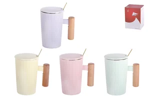 КОРАЛЛ Кружка 400мл.с крышк.с ложкой Huggy 5116