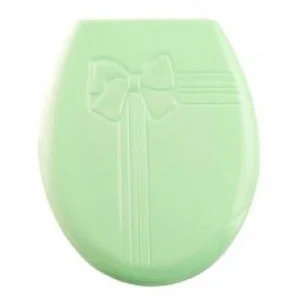 Крышка д/унитаза жесткое Бантик салат 1/12