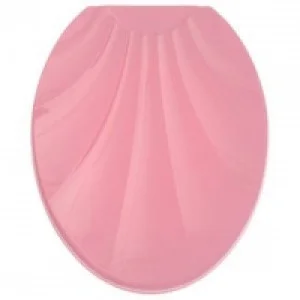 Крышка д/унитаза жесткое Ракушка розовый 1/12
