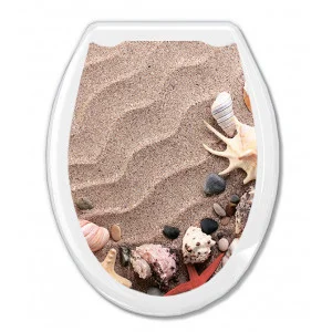 Сиденье д/унитаза жесткое Океан Песок 1/10