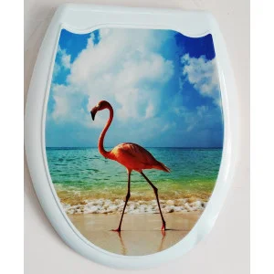Сиденье д/унитаза жесткое Океан Фламинго 1/10