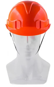 Сибртех Каска защитная с храповым механизмом, оранжевая 89108