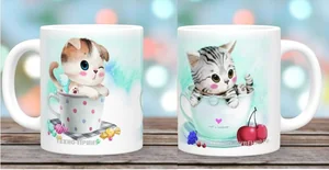 DELTA Кружка фарфор 350 мл Котики с2022-15