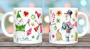 DELTA Кружка фарфор 350 мл Снеговики с2008-05