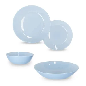 LUMINARC Столовый сервиз Lillie Light Blue Лили Лайт Блю - 16 предметов. Q6884