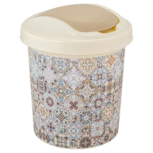 Контейнер для мусора круглый 12 л декор Марокко SV4118МРК