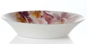 PASABAHCE Тарелка столовая глубокая Water Lily, D=22 см 10335SLBD23