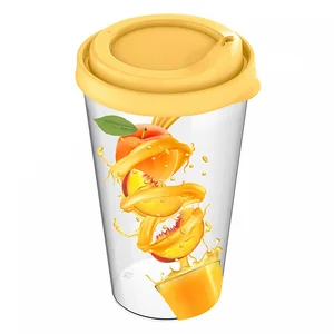 DELTA Стакан 550 мл IZI-GO с крышкой с декором (микс 1) 221158490/00