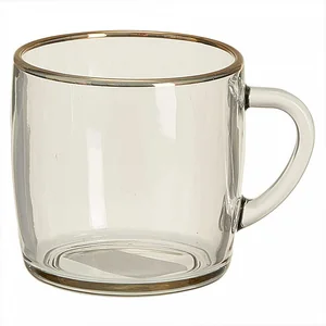 ДЕКОСТЕК Кружка для чая 300 мл 2134-34 Золотая кайма