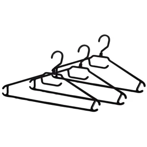 DELTA Вешалка-плечики для легкой одежды 48-50 (комплект 3 штуки) Go light BQ1884ЧР черная