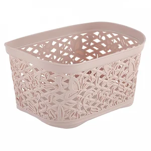 DELTA Корзинка прямоугольная Fiori mini пластиковая без крышки 1 л BQ4018РЗ нежно-розовая
